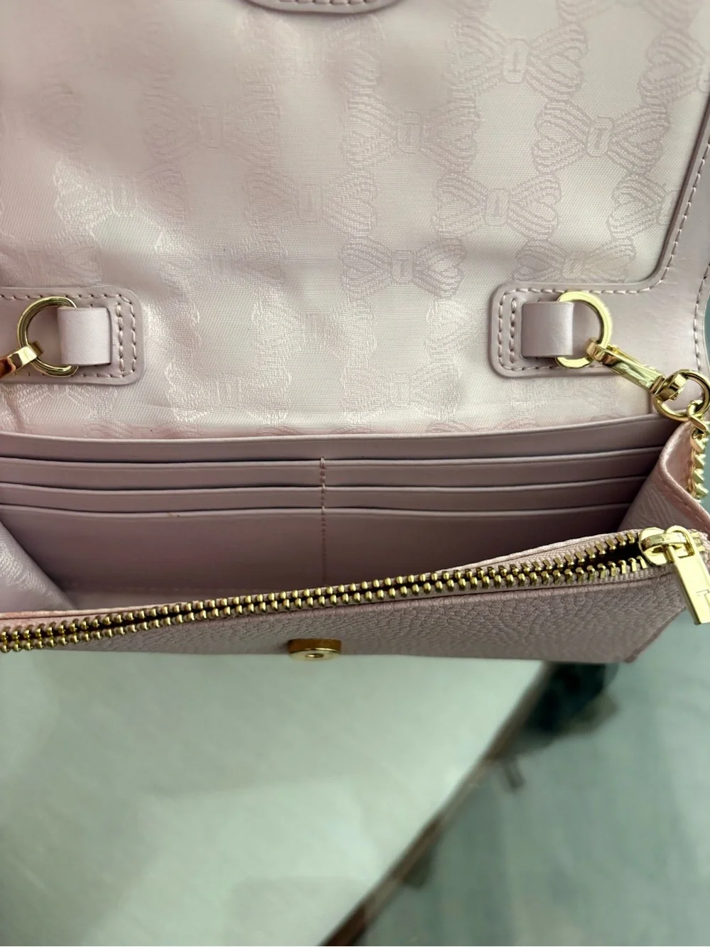 🩷🩷TED BAKER SHAZDER PEBBLED LEATHER WALLET/CLUTCH CROSSBODY BAG!🩷🩷